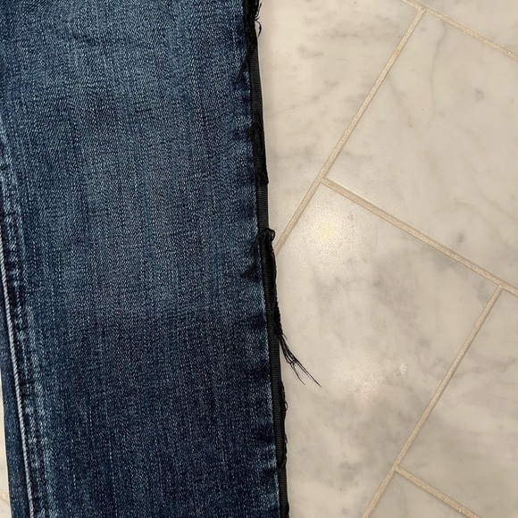 𝅺RAG & BONE 10 inch high rise skinny jeans with black piping down the side 23 - Picture 7 of 11